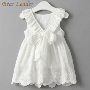 Bear Leader Girl Dress Princess Costume 2017 Brand Silk Chiffon Kids Clothes Girls Dresses Leopard Print Children Dress