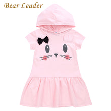 Bear Leader Girls Dress 2017 New Summer Cute Dresses Lace Ball Grown Dress Fashion Print Children Clothing Kids Clothes 3-7Y