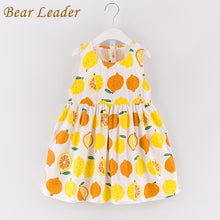 Bear Leader Girls Dress 2017 New Summer Style Princess Dress Sleeveless Fruit Pattern Printing Design for Kids Dresses 3-7years