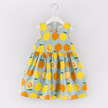 Bear Leader Girls Dress 2017 New Summer Style Princess Dress Sleeveless Fruit Pattern Printing Design for Kids Dresses 3-7years