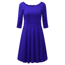 Zanzea Women Summer Dress 2017 New Vintage Elegant Off Shoulder A-Line Party Dresses Office Dress  Vestidos