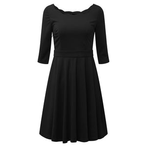 Zanzea Women Summer Dress 2017 New Vintage Elegant Off Shoulder A-Line Party Dresses Office Dress  Vestidos