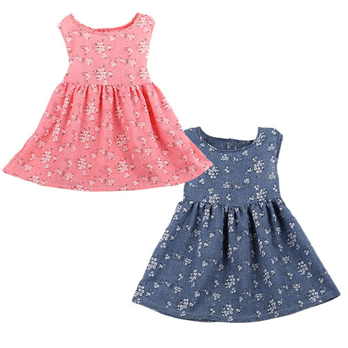 Girl dress Summer Kids Baby Girls Floral Sleeveless Princess Dress Vest Clothes children clothes kids Dresses Drop ship