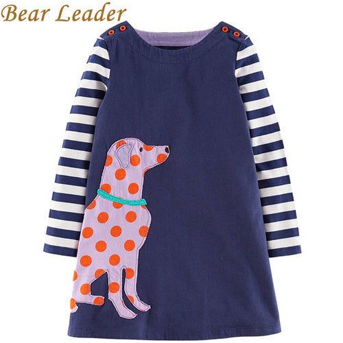 Bear Leader 2017 New Autumn&Winter Girls Clothing Dresses European and American Style Children Princess Dresses Kids Clothes