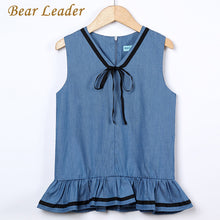 Bear Leader Girl Dress Princess Costume 2017 Brand Silk Chiffon Kids Clothes Girls Dresses Leopard Print Children Dress