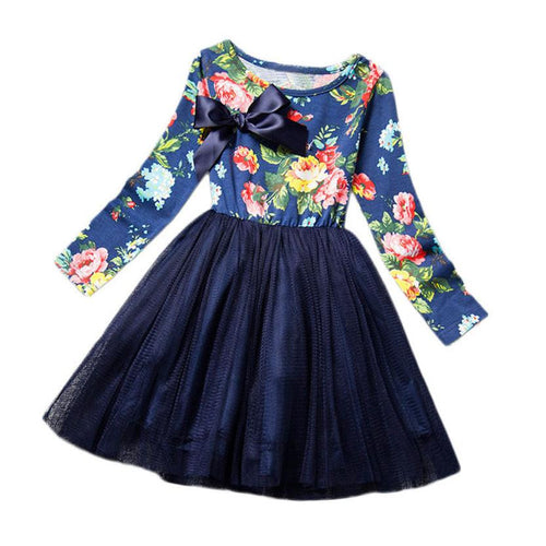 New 2 Colors Vintage Vestidos Kids New robe fille enfant Summer Princess Wedding Dress Cute Tutu Dress Girls Wholesale